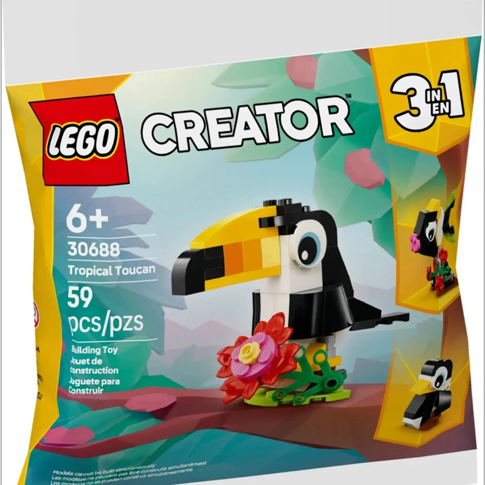 LEGO Tropical Toucan 3 in 1 Creator 30688 NEW in Sealed Package